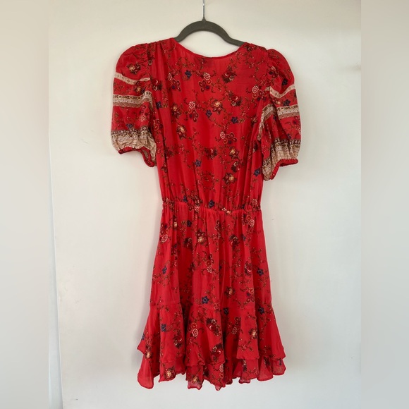 Vici Red Floral Mini Dress - Picture 2 of 2